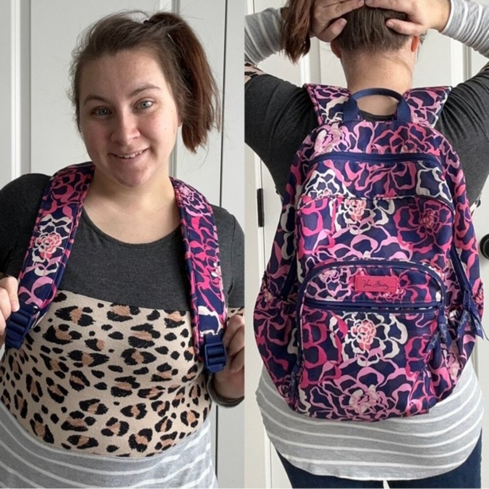 Vera Bradley | Katalina Pink Lighten Up Campus Backpack